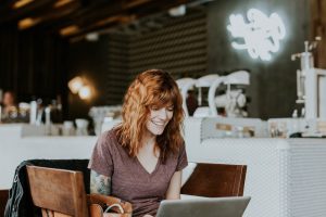 Women on a Computer