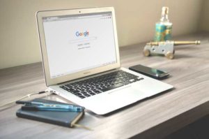 Google Open on Laptop